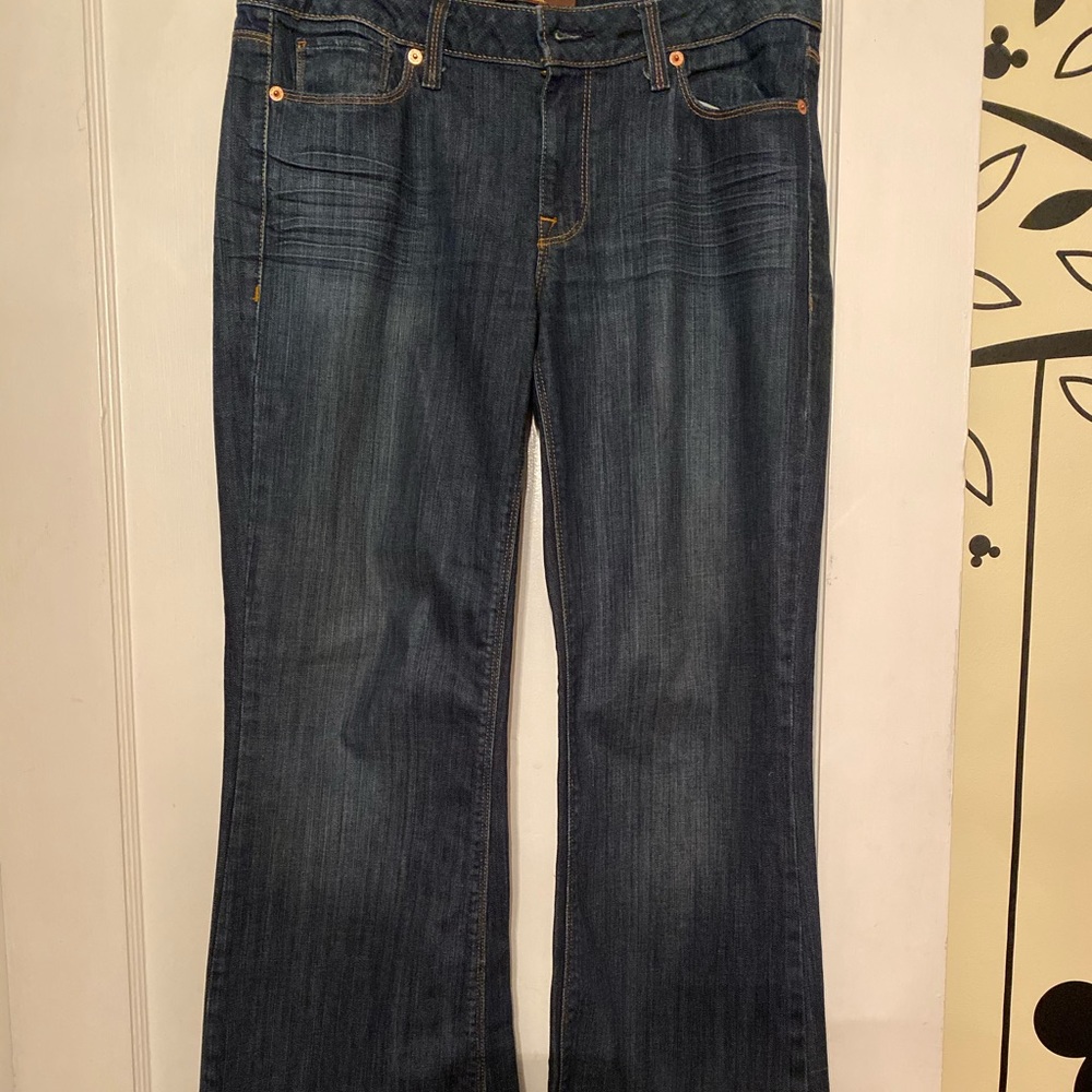 Wide leg flared jeans